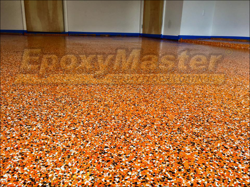 Orange Epoxy Garage Floor Paint Flooring Tips